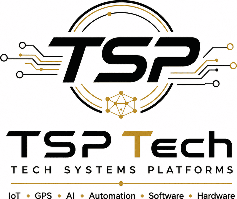 Лого на TSP Tech — вариант „Златна“