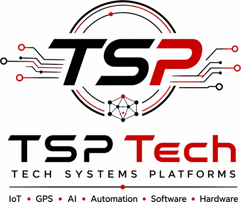Лого на TSP Tech — вариант „Червена“